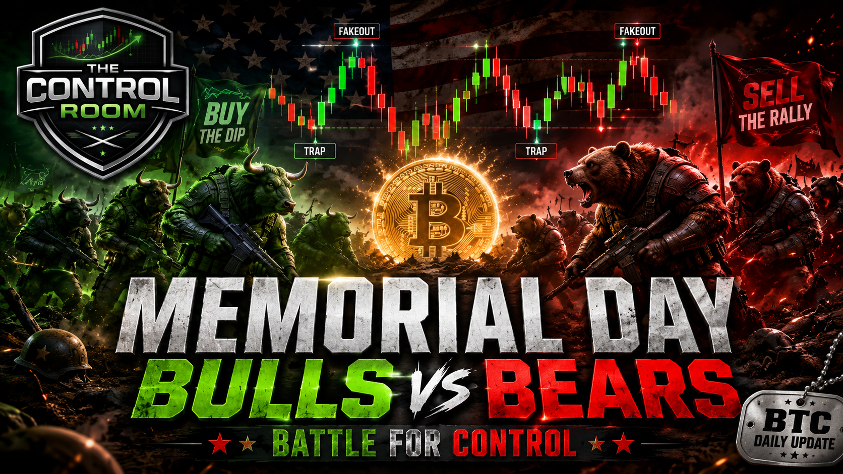Memorial Day Bulls vs Bears — TCR YouTube thumbnail